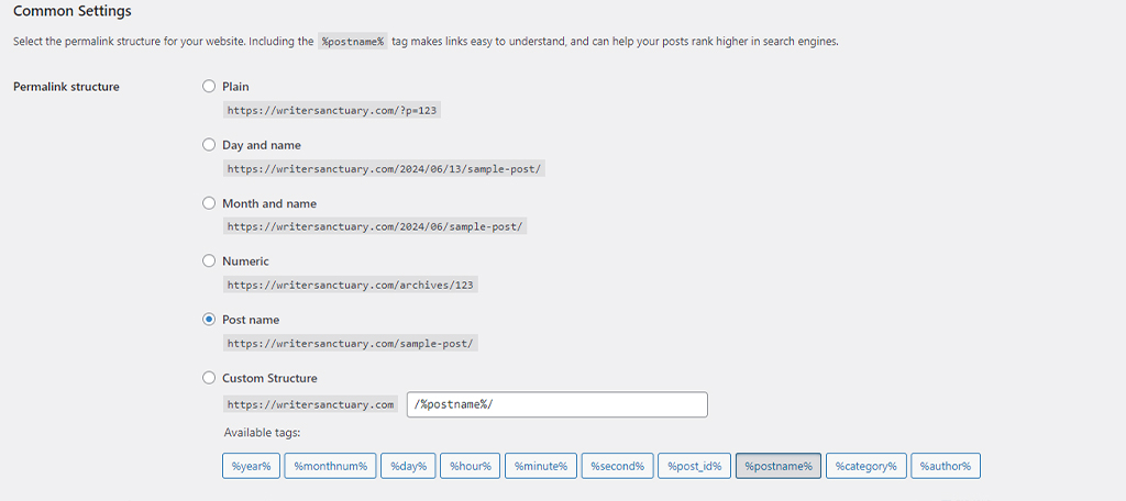 Permalink Structure Rewrite API