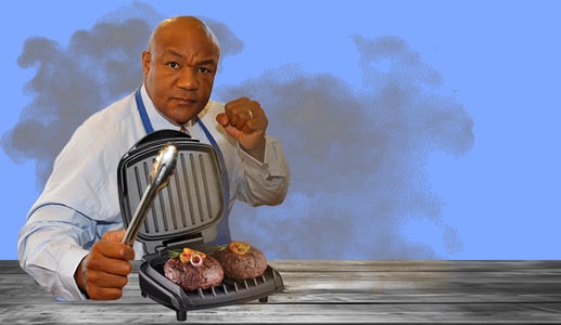 George Foreman grilling