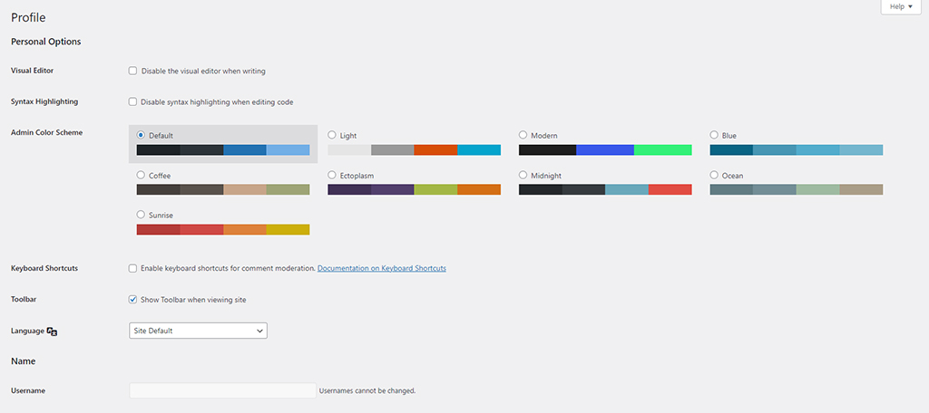 User Profile in WordPress