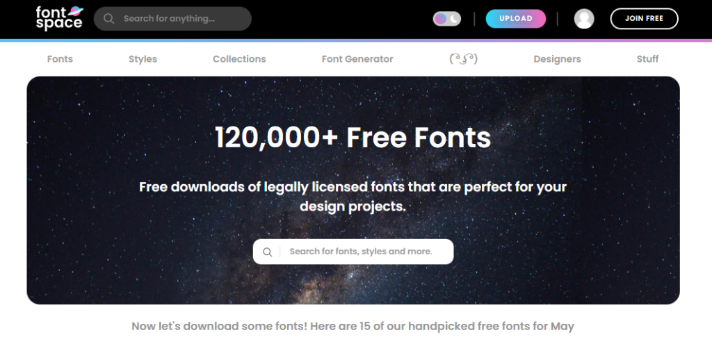 Font Space free fonts WordPress